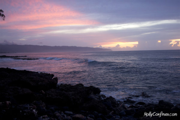 Sunset Over Waimea Bay